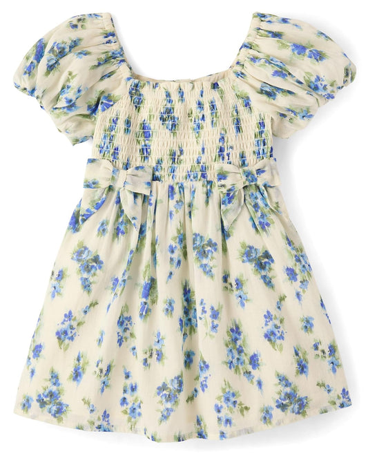 The Children's Place Vestido de Patinador teñido Anudado para niñas pequeñas, Paquete de 2 Vestido Informal para Niñas