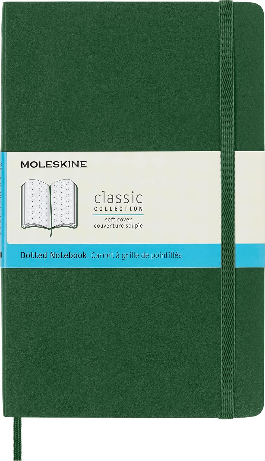 Moleskine Classic Cuaderno Tapa Blanda Punteado Azul Zafiro - Punteados - Verde