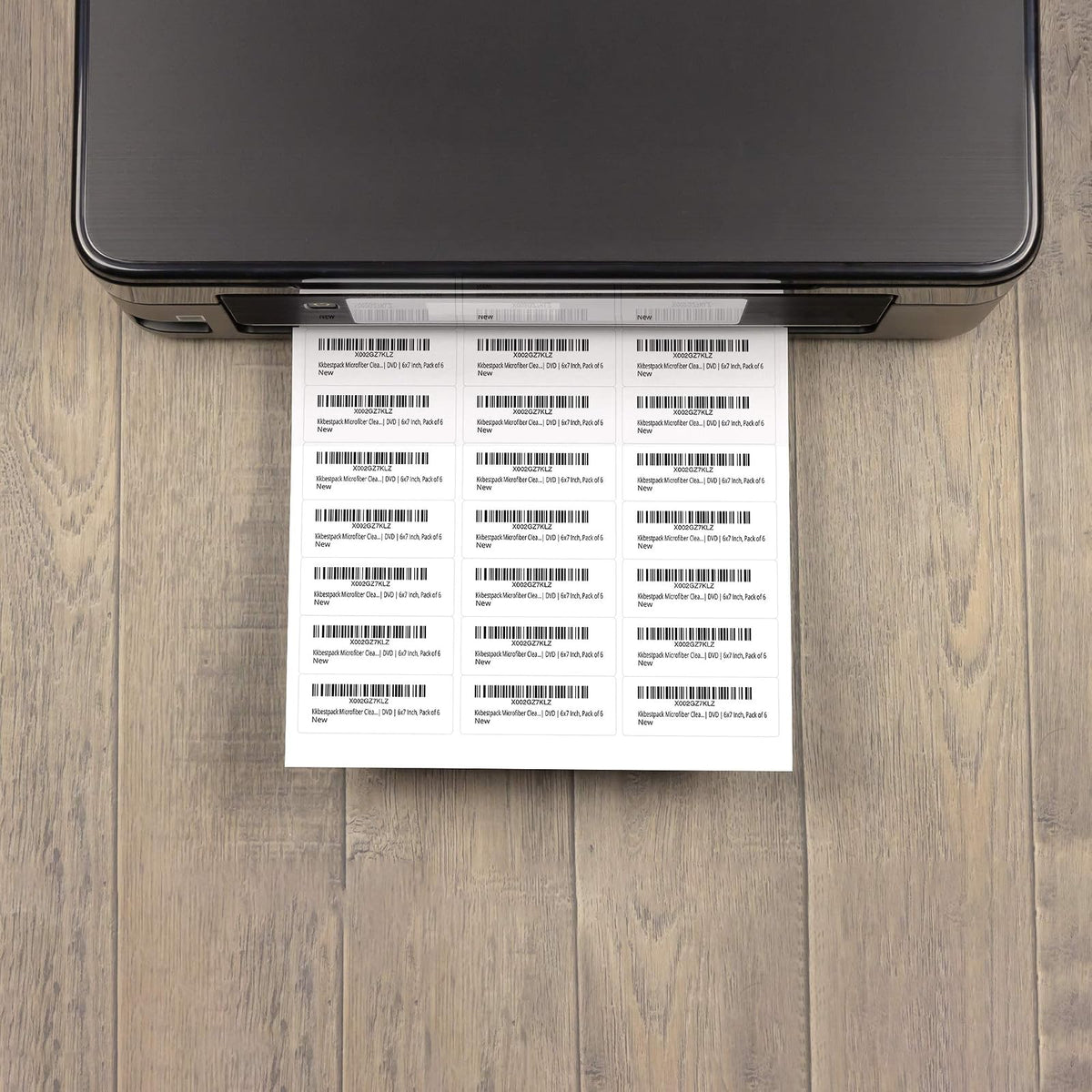 KKBESTPACK 30 etiquetas de dirección de envío – 1" x 2-5/8" autoadhesivas código de barras FNSKU pegatinas para impresora de inyección de tinta y láser (100 hojas/3000 etiquetas)