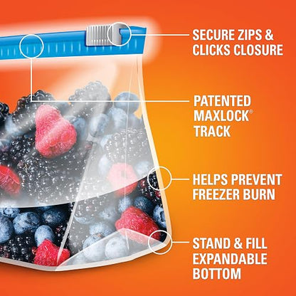 Hefty Slider - Bolsa para congelador, 74, 74 Count