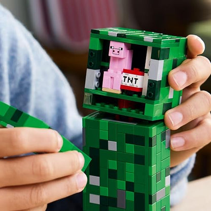 Lego Minecraft El Creeper Creativo Juguete de Construcción y Decoración, Divertido Regalo Inspirado en el Videojuego, Figura de Acción Coleccionable para Niños y Niñas 21276