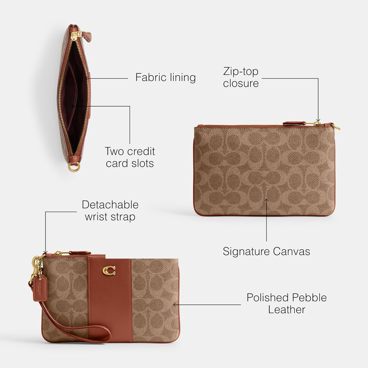 Coach Small Wristlet Accesorios tecnológicos Mujer
