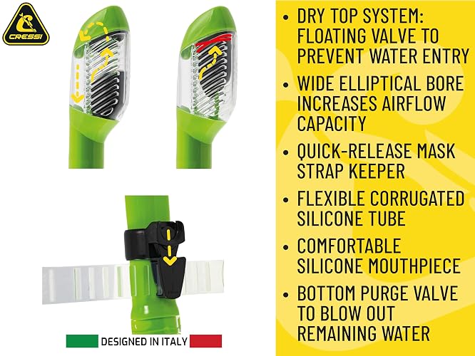 Snorkel Tubo Cressi Supernova Dry