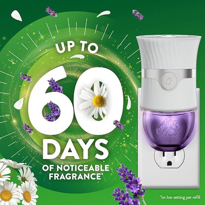 Air Wick Repuestos para Aromatizante de Ambiente Eléctrico, Aroma Lavanda y Manzanilla, Paquete de 5 repuestos de 20 ml c/u