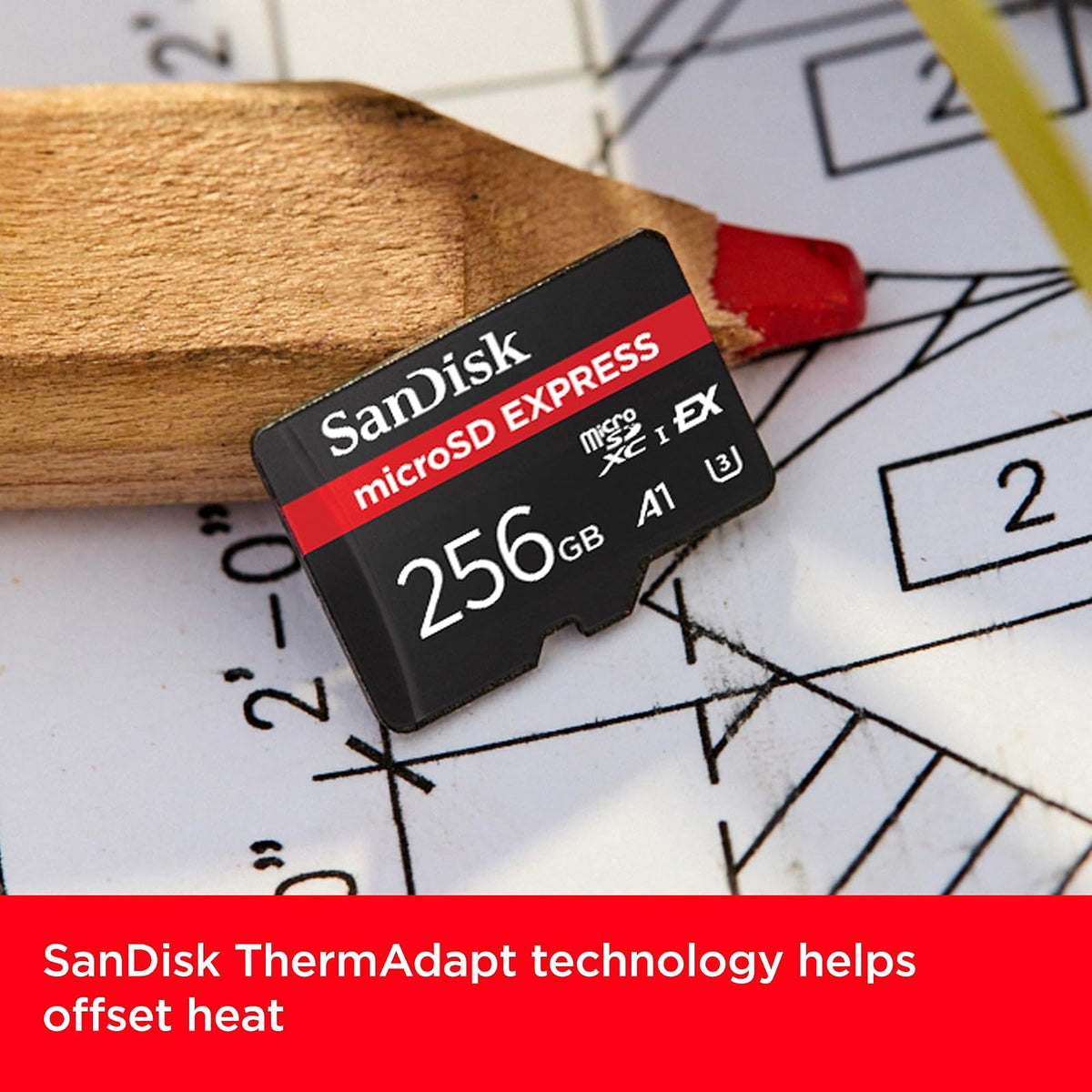 SanDisk microSD Express 256GB up to 880 MB/s Read, 650MB/s Write