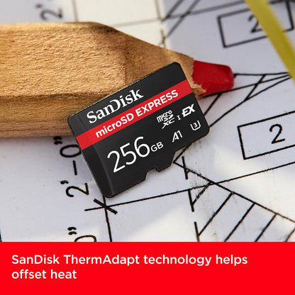SanDisk microSD Express 256GB up to 880 MB/s Read, 650MB/s Write