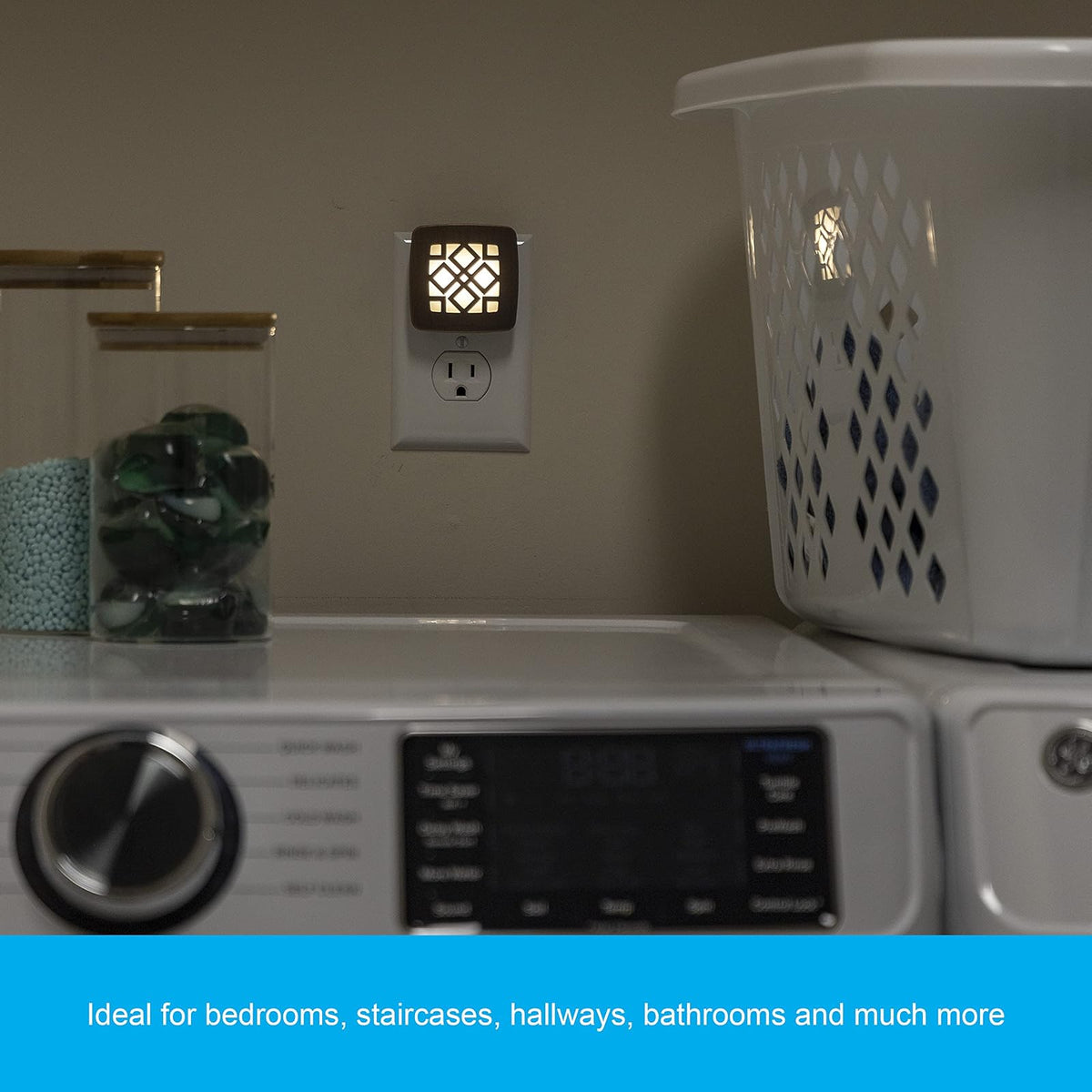 GE Luz de noche LED de bronce frotado con aceite, enchufable, del atardecer al amanecer, listada en UL, decoración del hogar, ideal para dormitorio, guardería, baño, cocina, pasillo, 25436