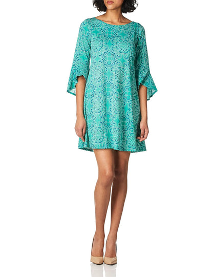 RUBY RD. Vestido con Estampado de Sol Puff Vestido para Mujer
