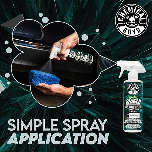Chemical Guys Recubrimiento Cerámico Abrillantador para Vinilo, Goma y Plástico, 473 ml