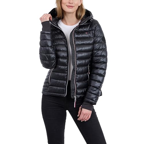 Tommy Hilfiger Lightweight Packable Puffer Jacket With Hood & Bag Chaqueta de plumón Mujer