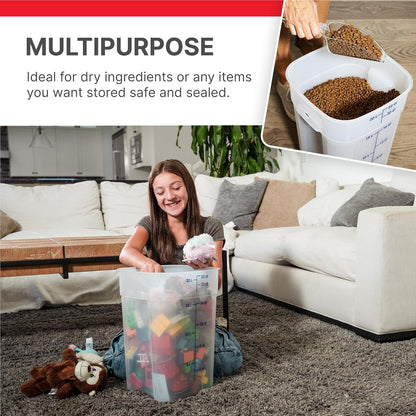 Cambro FreshPro - Contenedor de almacenamiento de alimentos de 22 cuartos (QT) con tapa (grado de restaurante), para preparación de alimentos, cocina comercial, contenedor de comida para mascotas y