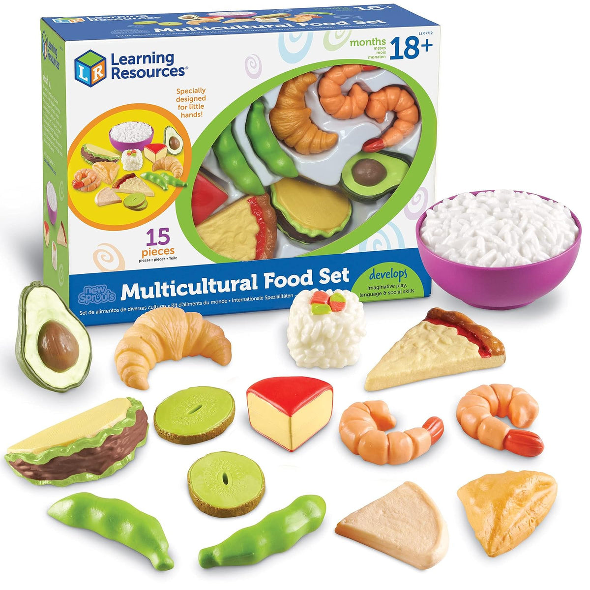 Learning Resources Juego New Sprouts Multicultural Food Set