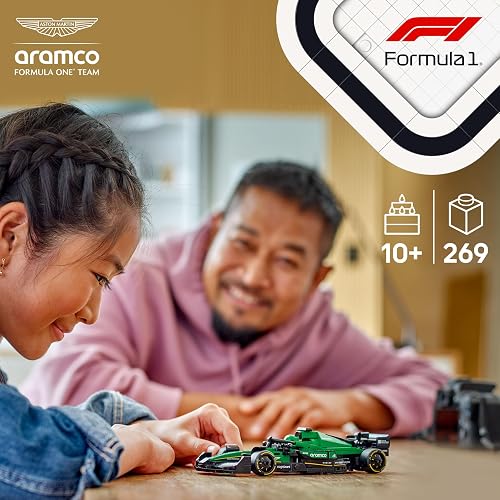 LEGO Speed Champions Auto de Carreras Aston Martin Aramco F1 AMR24 Set con vehículo, Modelo construible, Juego con 1 minifigura, Regalo Coleccionable para niños y niñas 77245