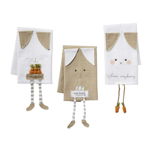 Mud Pie Zanahorias Bunny - Toalla de Pierna