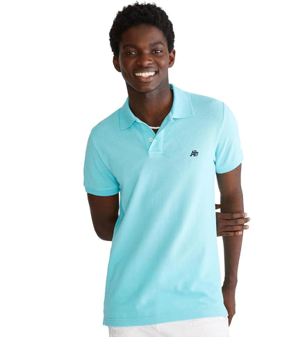 Aeropostale Polo de Piqué para Hombre - XS - Azul (Blue Radiance)