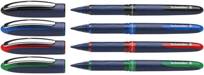 Schneider One Business Clip-on retractable pen Negro, Azul, Verde, Rojo 4pieza(s) - Bolígrafo (Bolígrafo retráctil con clip, Multicolor, Negro, Azul, Verde, Rojo, De plástico, 0.6 mm, Fuerte)