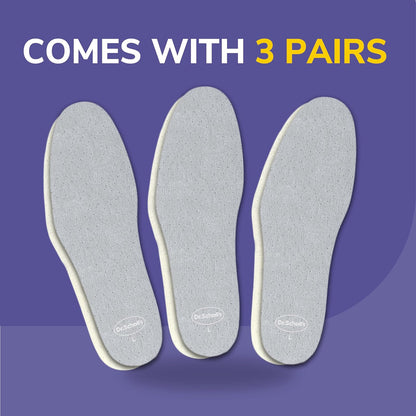 Plantillas acolchadas sin calcetines Dr. Scholl's Go, 3 pares, recortadas para adaptarse
