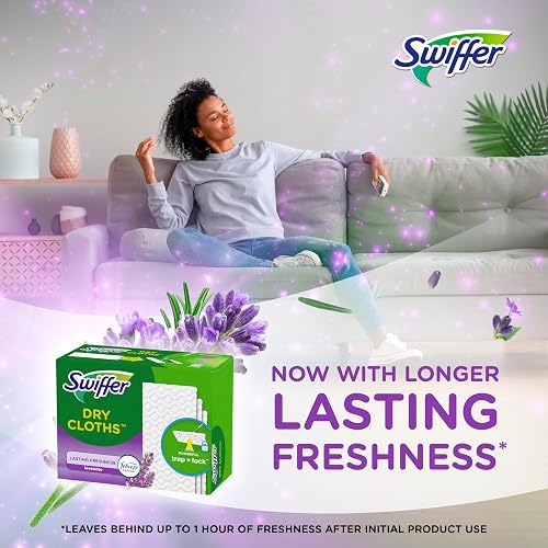 Swiffer Sweeper Paños Multiusos Refill para Pisos, Aroma Lavanda Vainilla, 52 Piezas