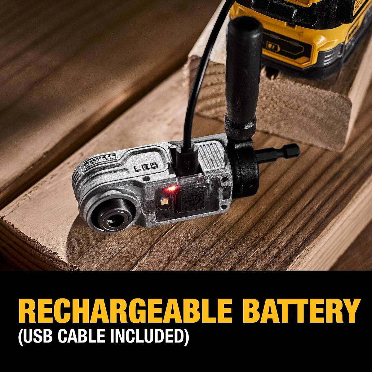 DEWALT FLEXTORQ Accesorio Modular de Ángulo Recto Iluminado para Driver de Impacto