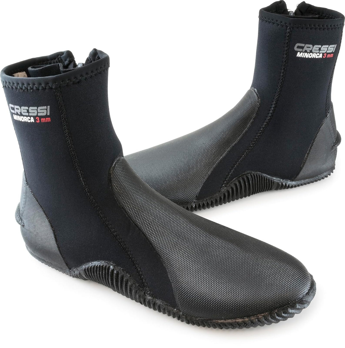 Cressi Minorca Botas de Neopreno de Calidad Suprema, 3 mm, con Suela de Goma Antideslizante - 12