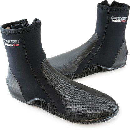Cressi Minorca Botas de Neopreno de Calidad Suprema, 3 mm, con Suela de Goma Antideslizante - 12