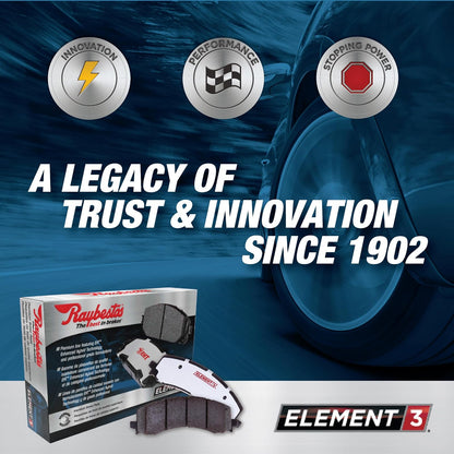 Raybestos Premium Raybestos Element3 EHT™ Juego de pastillas de freno | Sustituye a 32006166 32006167 26296AE160 26296FE020 26296FE080 26296FE081 26296FG010 26296SA000 26296SA020 BP929292987-1702