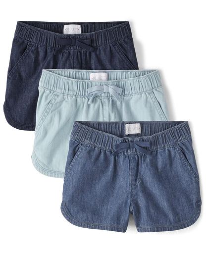 The Children's Place Pantalones Cortos de Mezclilla sin Cierre Pantalones Cortos para Niñas