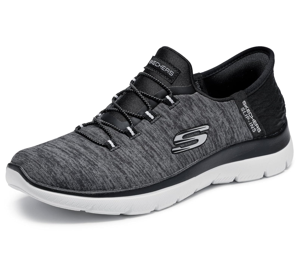 Skechers Energy Downforce Tenis para Hombre - 26.5 cm - Negro Blanco
