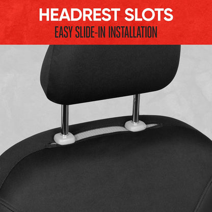 Motor Trend SpillGuard 2 Funda de Asiento Negro para Automóviles y Asiento para Camión – Forros para Asientos de Carro