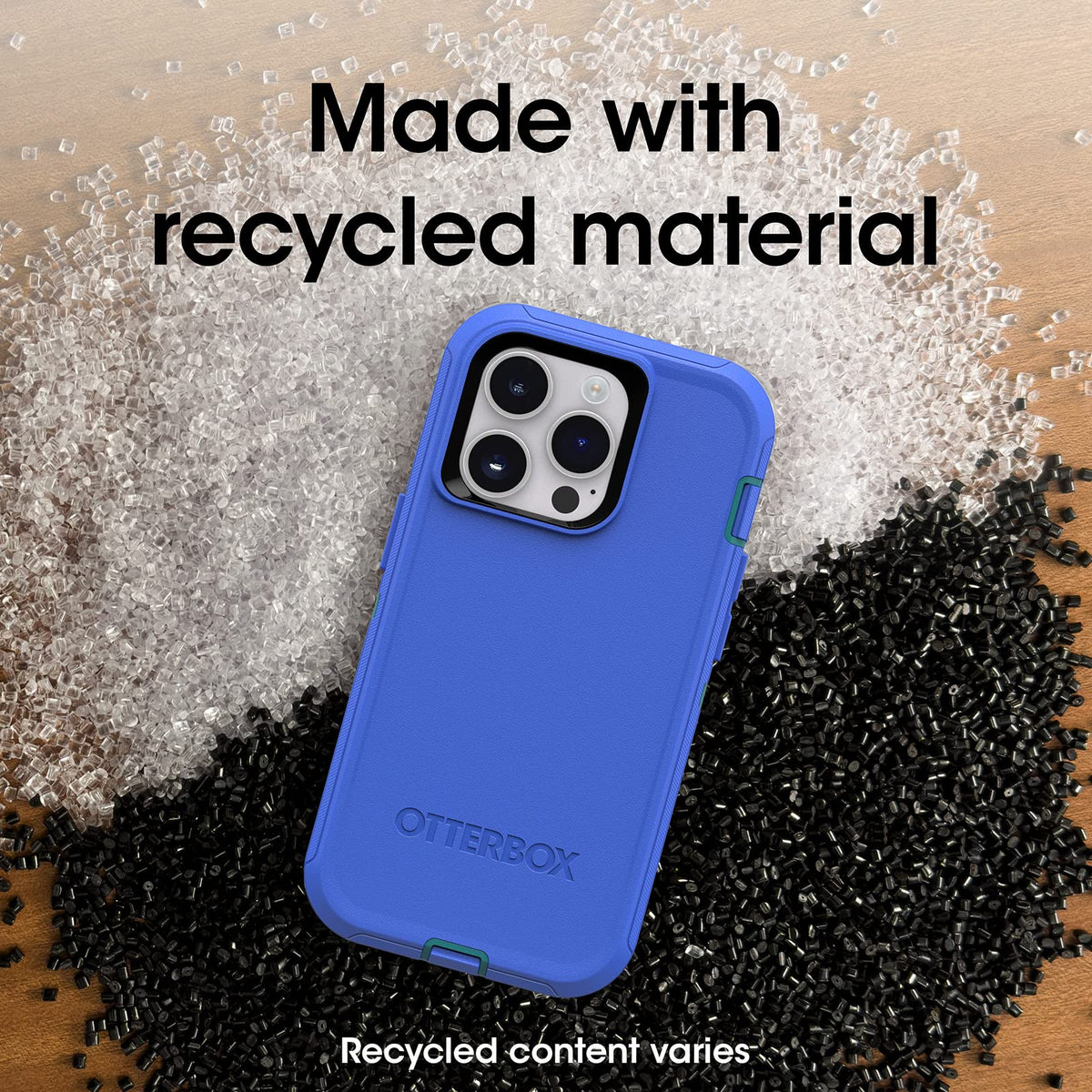 Otterbox Funda para iPhone 14 Pro (Solo) Defender Series - Rain Check (Azul), Resistente Y Duradera, con Protección De Puerto, Incluye Soporte De Clip De Funda Azul Claro