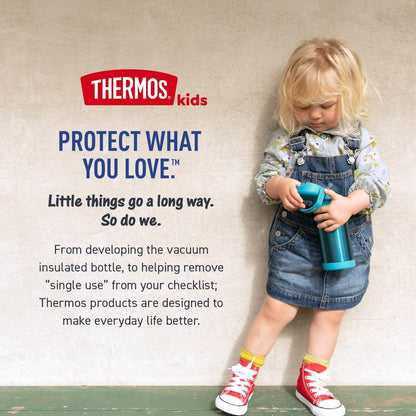 THERMOS BABY - Botella de acero inoxidable aislada al aspiradora, 10 onzas, color menta