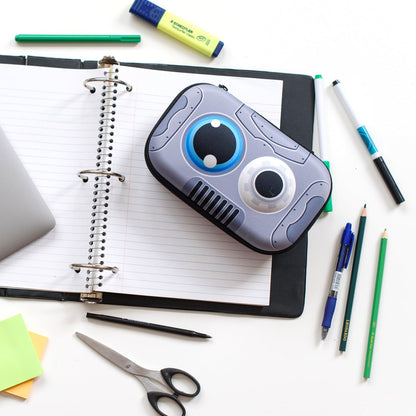 ZIPIT Robot Estuche para lápices para niños | Estuche de gran capacidad | Estuche escolar para niñas y niños
