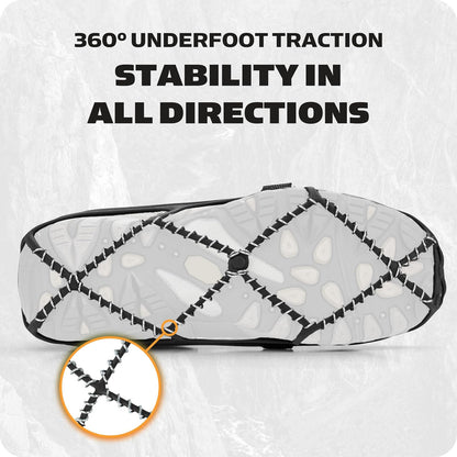 Yaktrax Pro Plus - Tacos de tracción para Hielo y Nieve, Agarre de Bobina de Acero de 360 ° para tracción en Todas Las direcciones, Parte Superior de termoplástico Flexible, fácil de Poner y Quitar