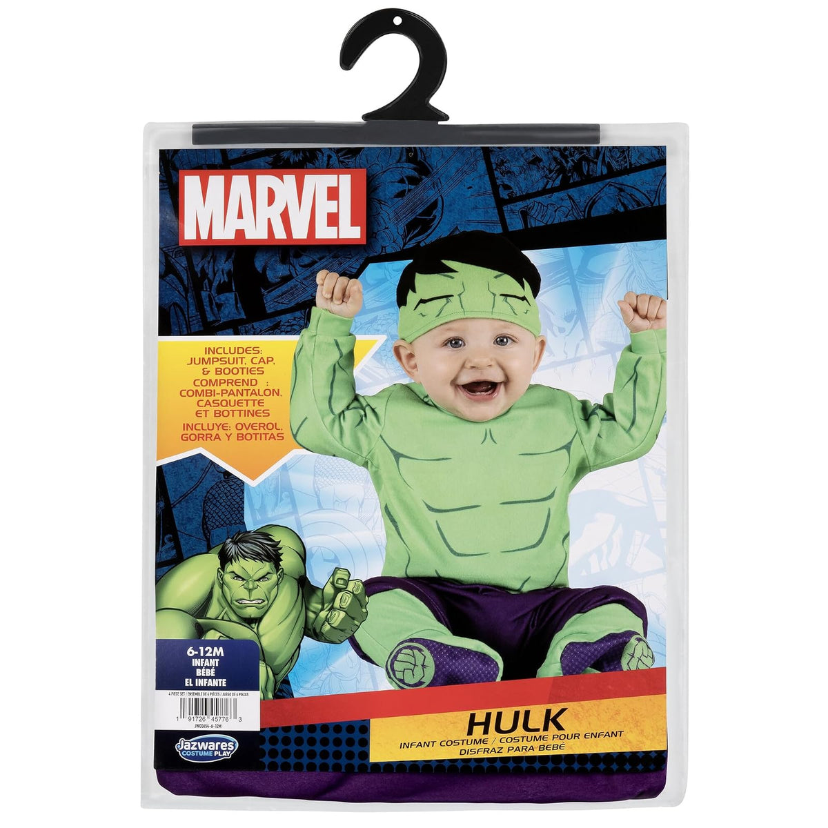 MARVEL Classic Hulk Infant Costume 6/12 Months