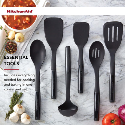 KitchenAid - Juego de herramientas universal, 6 piezas, color negro