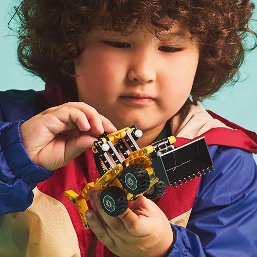 LEGO® Technic™ Cargadora Retroexcavadora Juguete de construcción, Set con vehículo construible para niños y niñas, Regalo para entusiastas de la ingeniería de 7 años o más 42197