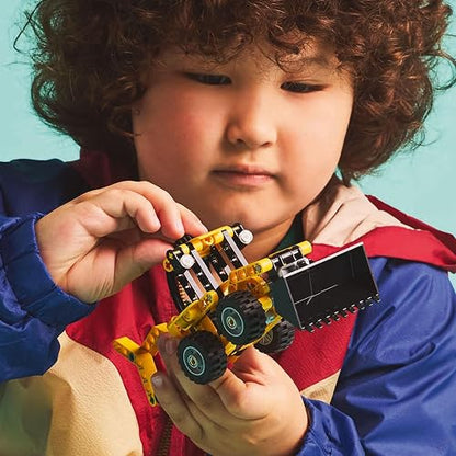 LEGO® Technic™ Cargadora Retroexcavadora Juguete de construcción, Set con vehículo construible para niños y niñas, Regalo para entusiastas de la ingeniería de 7 años o más 42197