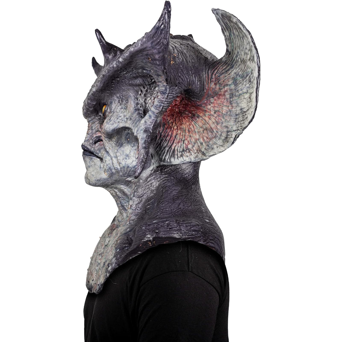 Ghoulish Productions Máscara De Látex Warlord, Accesorio Látex Cosplay Alíen, Disfraz Aterrador para Halloween y Fiestas Temáticas, Cosplay Extraterrestre, Diseño Artesanal Head Mask