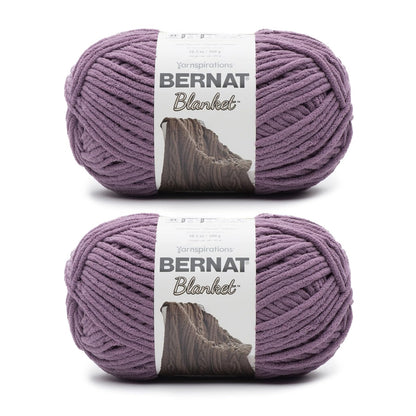 Bernat Blanket Estambre Chenille Súper Voluminoso, Paquete de 2 - Paquete de 2 - Púrpura sombra