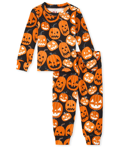 The Children's Place Conjunto de Pijama de Halloween, algodón a Juego para familias Juego de Pijama para niños Unisex