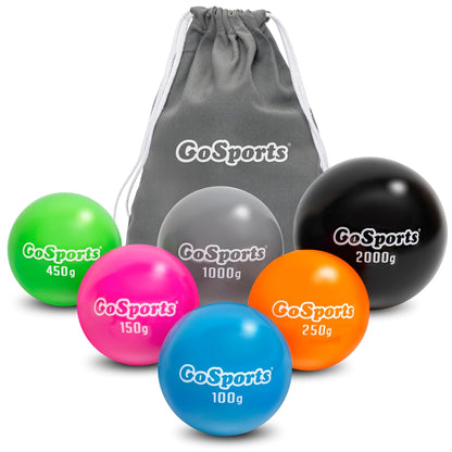 GoSports Set de 6 Pelotas Pliométricas para Béisbol y Sóftbol - Multi