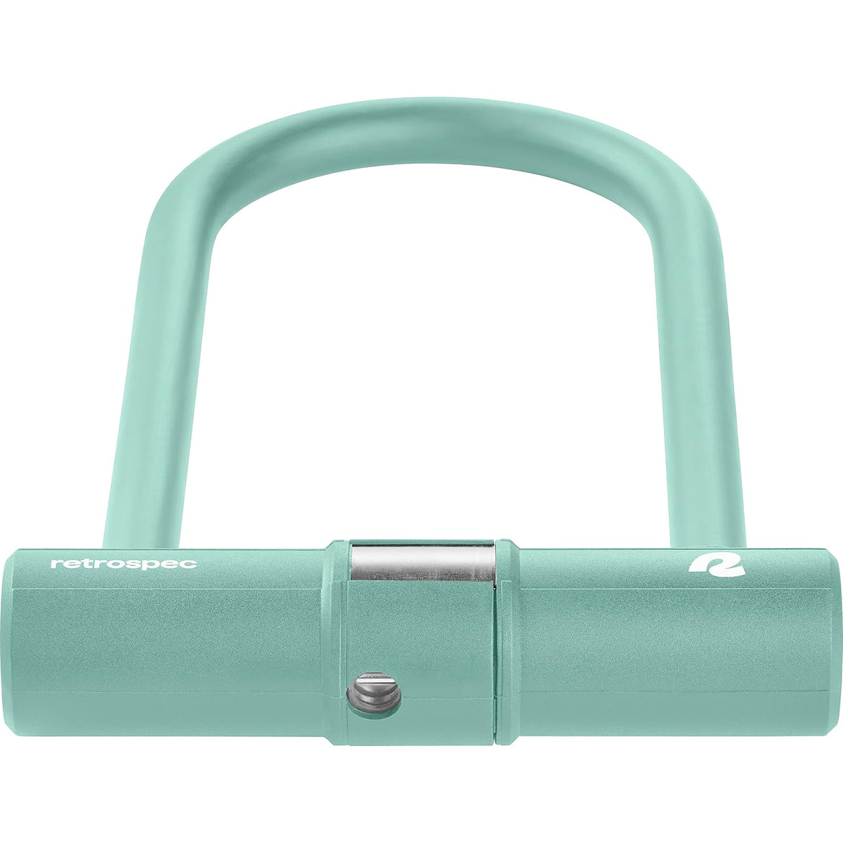 Retrospec Lookout - Candado para bicicleta con bloqueo en U de acero endurecido de 14 mm y cable de seguridad de 4 pies, protección antirrobo para de montaña y eléctricas