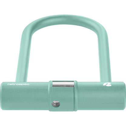 Retrospec Lookout - Candado para bicicleta con bloqueo en U de acero endurecido de 14 mm y cable de seguridad de 4 pies, protección antirrobo para de montaña y eléctricas