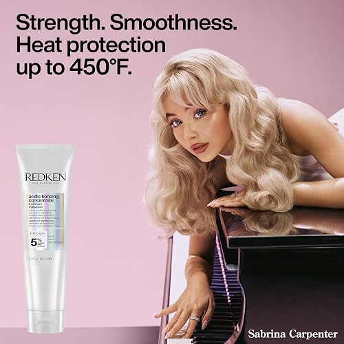 Redken Acidic Bonding Concentrate Tratamiento Reparador Sin Enjuague 150 ml | Ayuda a reparar y fortalecer el cabello dañado, ofrece suavidad, protección térmica y control de frizz desde el primer uso