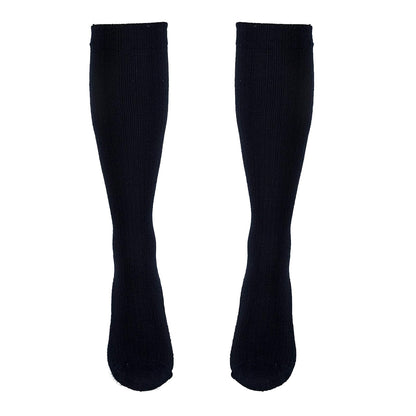 Truform Compression Socks, 10-20 mmHg, Ladies Gym Socks, Knee High Over Calf Length, Navy, Large