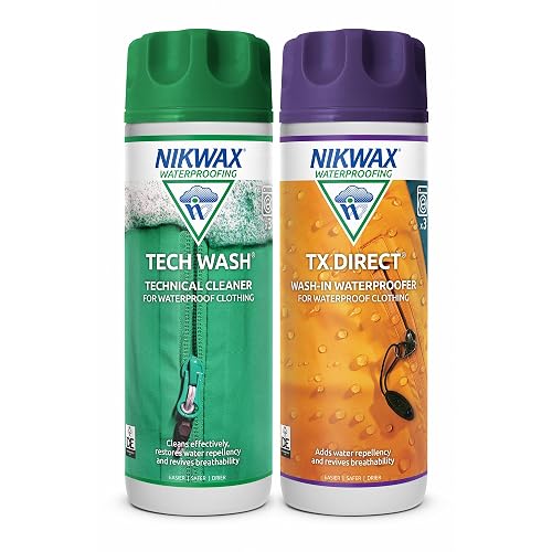 Nikwax Dúo-Pack de Limpieza e impermeabilización Hardshell - 300 ml