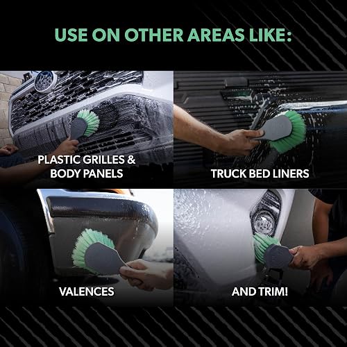 Chemical Guys Cepillo para Superficies Exteriores y Ruedas Wheelie All, Verde