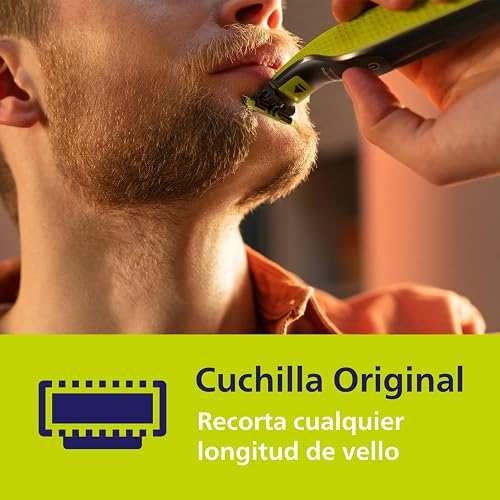 Philips OneBlade Kit de Repuesto con 3 Cuchillas y Accesorios para Cuerpo | Diseñado para cortar el vello, no tu piel | Durabilidad de hasta 4 meses de uso | 5 piezas | QP630/51