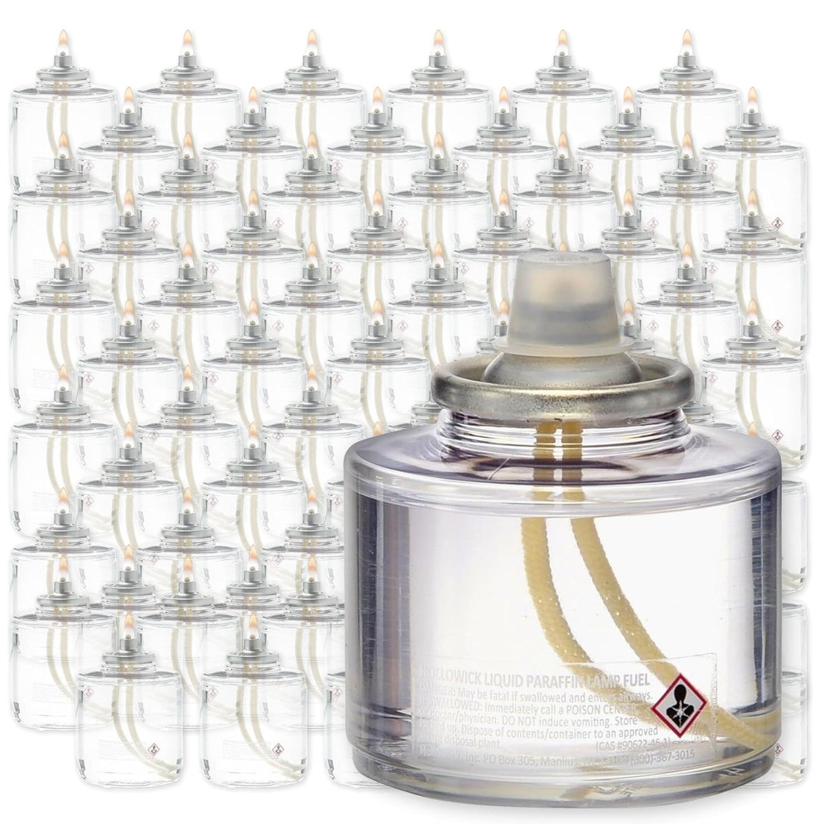 Hollowick Velas Líquidas Desechables para Portavelas - Paquete de 48 - 17 horas
