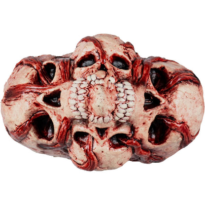 Ghoulish Productions Decorativo De Látex Horror Heart, Adorno Látex Corazón de Calaveras de Terror Adorno para Halloween y Fiestas Temáticas, Decorativos de Halloween Calaveras con Forma de Corazon